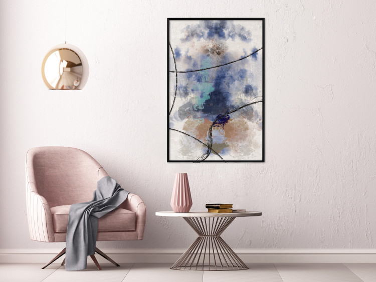 Wall Poster Texture of Contemplation - artistic and abstract pattern of colorful smoke 137694 additionalImage 18