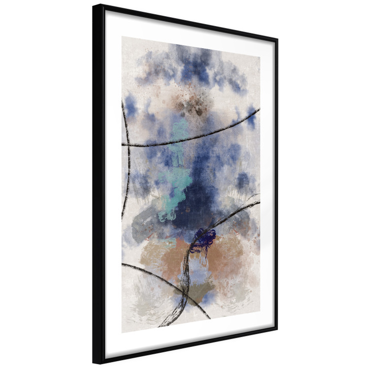 Wall Poster Texture of Contemplation - artistic and abstract pattern of colorful smoke 137694 additionalImage 2