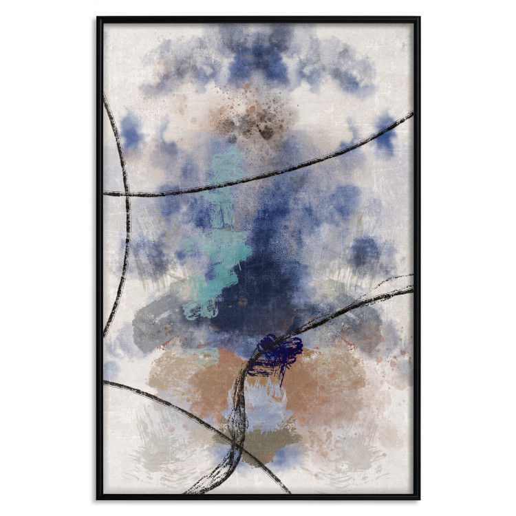 Wall Poster Texture of Contemplation - artistic and abstract pattern of colorful smoke 137694 additionalImage 8