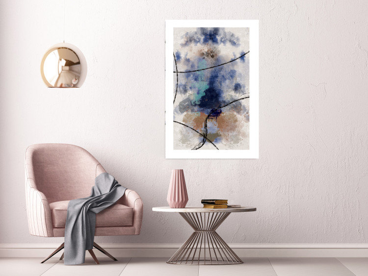 Wall Poster Texture of Contemplation - artistic and abstract pattern of colorful smoke 137694 additionalImage 17