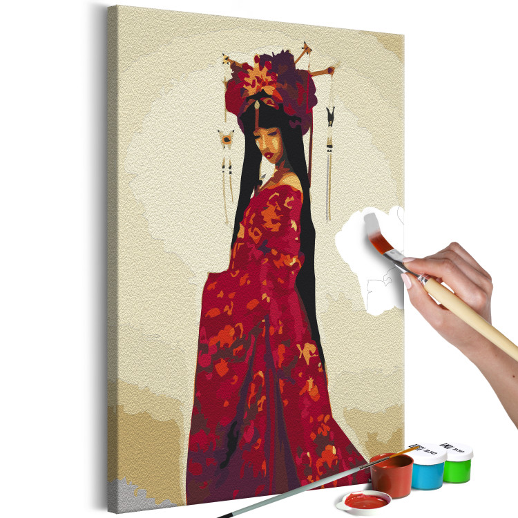 Paint by Number Kit In a Red Dress 142494 additionalImage 4