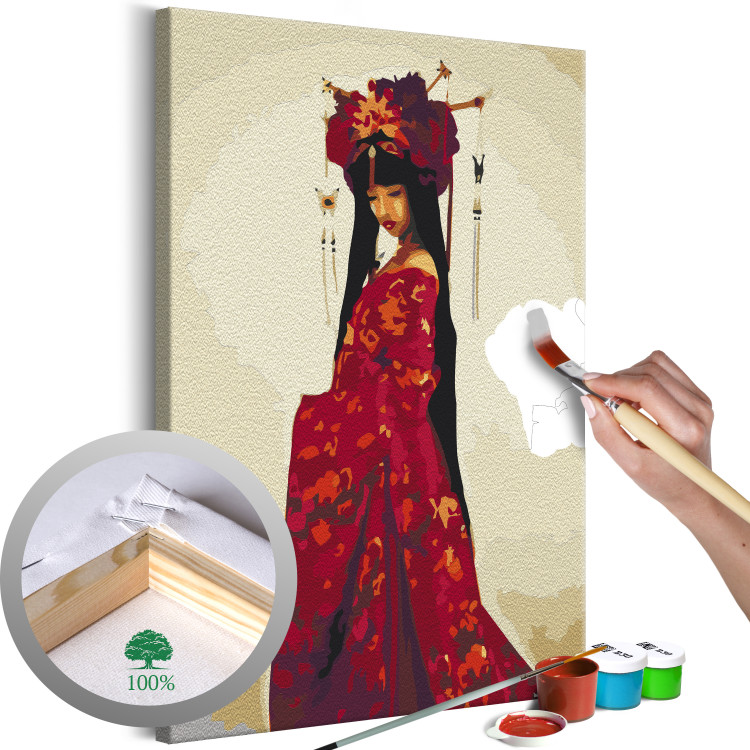 Paint by Number Kit In a Red Dress 142494