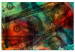 Canvas Print Dirty Money (1-piece) Wide - colorful abstraction with banknotes 142794
