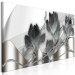 Canvas Silver Magnolias (1-piece) Narrow - abstraction in flowers and waves 143694 additionalThumb 2