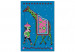 Paint by Number Kit Green Giraffe at Night - Tall Animal With a Man Against a Dark Background 144094 additionalThumb 3