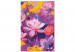 Paint by Number Kit Water Lily - Blooming Flowers of Pink, Purple and Yellow Colors 146194 additionalThumb 3