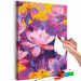 Paint by Number Kit Water Lily - Blooming Flowers of Pink, Purple and Yellow Colors 146194 additionalThumb 6