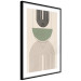 Poster Abstraction - Geometric Forms - Black, Brown and Green 149894 additionalThumb 7