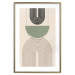 Poster Abstraction - Geometric Forms - Black, Brown and Green 149894 additionalThumb 20