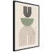 Poster Abstraction - Geometric Forms - Black, Brown and Green 149894 additionalThumb 9