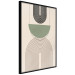 Poster Abstraction - Geometric Forms - Black, Brown and Green 149894 additionalThumb 3