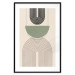 Poster Abstraction - Geometric Forms - Black, Brown and Green 149894 additionalThumb 24