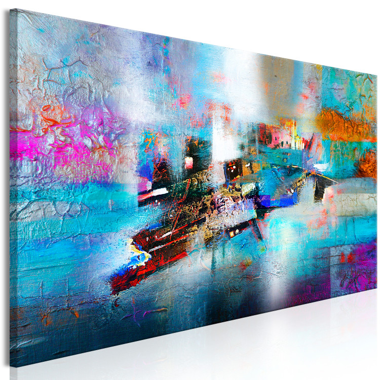 Canvas Colourful Crystals (1 Part) Narrow 149994 additionalImage 2
