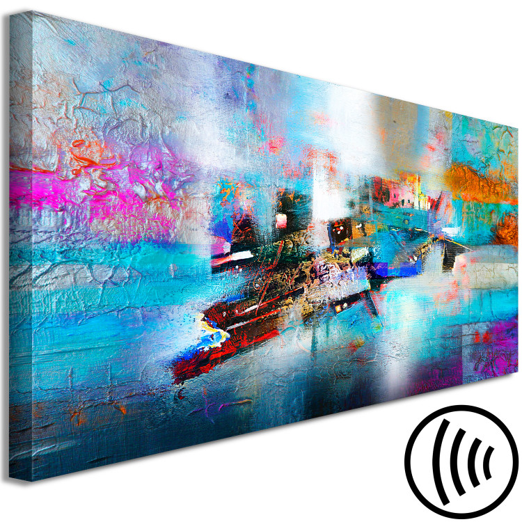 Canvas Colourful Crystals (1 Part) Narrow 149994 additionalImage 6