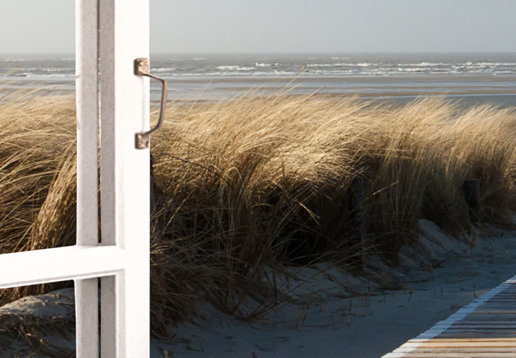Large canvas print Window: Beach View [Large Format] 150594 additionalImage 3