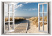 Large canvas print Window: Beach View [Large Format] 150594