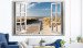 Large canvas print Window: Beach View [Large Format] 150594 additionalThumb 5