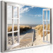 Large canvas print Window: Beach View [Large Format] 150594 additionalThumb 2