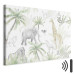 Canvas Print Tropical Safari - Wild Animals in Green-Pastel Colors 151194 additionalThumb 8