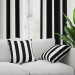 Decorative Microfiber Pillow Zebra - Minimalist Composition of Black and White Stripes 151294 additionalThumb 2