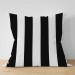 Decorative Microfiber Pillow Zebra - Minimalist Composition of Black and White Stripes 151294 additionalThumb 3