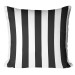 Decorative Microfiber Pillow Zebra - Minimalist Composition of Black and White Stripes 151294