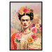 Wall Poster Subtle Portrait - Frida Kahlo on a Blurred Background Full of Flowers 152194 additionalThumb 16