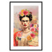 Wall Poster Subtle Portrait - Frida Kahlo on a Blurred Background Full of Flowers 152194 additionalThumb 18