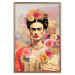 Wall Poster Subtle Portrait - Frida Kahlo on a Blurred Background Full of Flowers 152194 additionalThumb 17