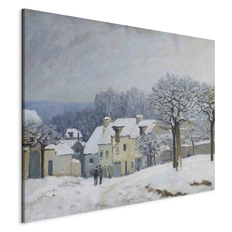 Reproduction Painting The Place du Chenil at Marly-le-Roi, Snow 156794 additionalImage 2