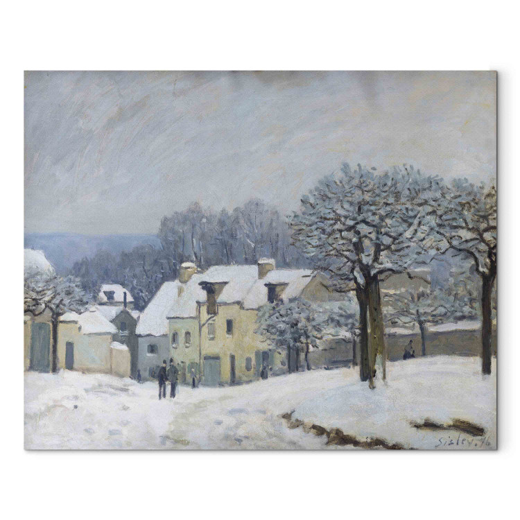 Reproduction Painting The Place du Chenil at Marly-le-Roi, Snow 156794