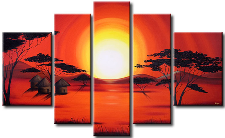 Canvas Art Print Red sunset 49194