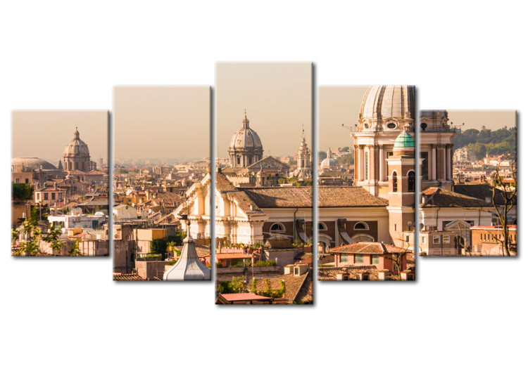 Canvas Print Panorama of Rome - Italian city architecture on a sunny day 58294