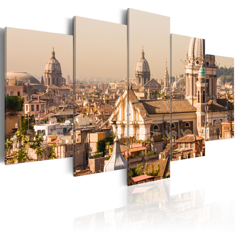 Canvas Print Panorama of Rome - Italian city architecture on a sunny day 58294 additionalImage 2