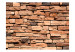 Wall Mural Uneven Brick - Background with Uneven Brick Wall Design in 3D Effect 60994 additionalThumb 1
