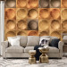 Modern Wallpaper Golden Circles 91594