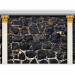 Photo Wallpaper Black kingdom - white columns on a background of textured stone blocks 93094 additionalThumb 1