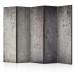 Room Divider Gray City - pattern imitating gray concrete texture with cracks 95294