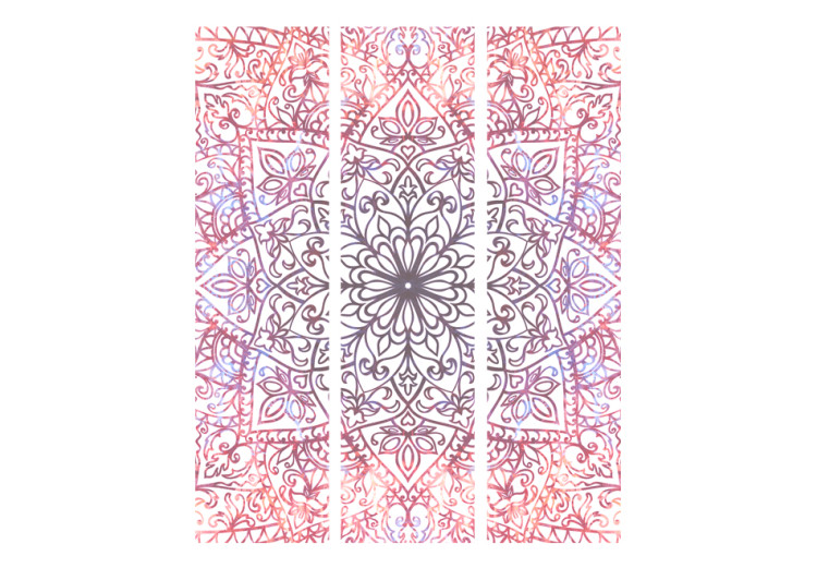 Room Divider Ethnic Perfection - colorful mandala on a white background in Zen motif 95694 additionalImage 3