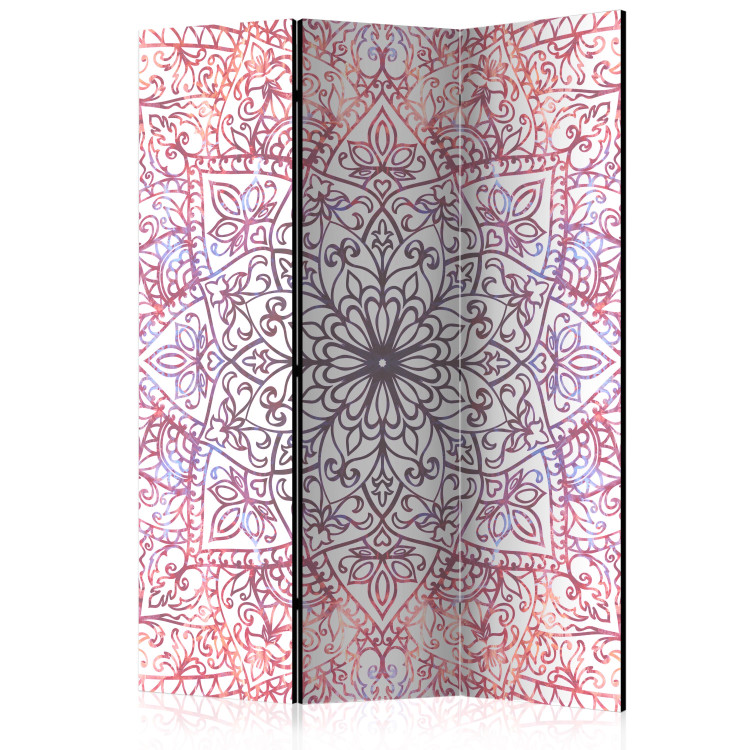 Room Divider Ethnic Perfection - colorful mandala on a white background in Zen motif 95694