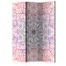 Room Divider Ethnic Perfection - colorful mandala on a white background in Zen motif 95694