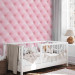 Photo Wallpaper Sweet marshmallow - textured composition in pink leather with quilting 97094 additionalThumb 5
