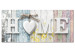 Canvas Scent of Home (1-part) Wide Colorful - Vintage Style Inscriptions 107705