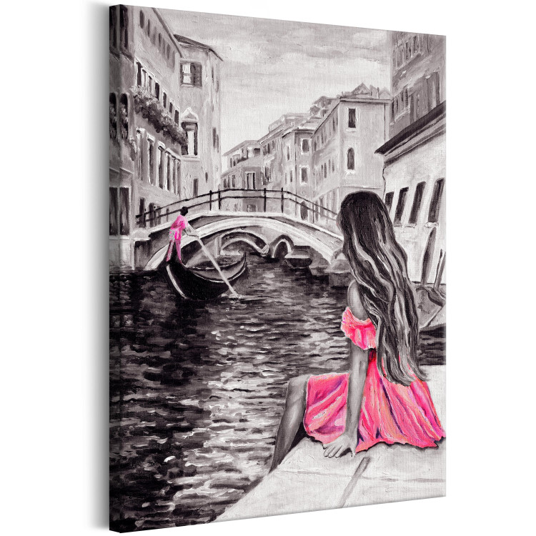 Canvas Print Woman in Venice (1 Part) Vertical 108205 additionalImage 2