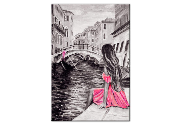 Canvas Print Woman in Venice (1 Part) Vertical 108205