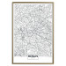 Poster Berlin Map - black and white map of the capital of Germany on a solid background 114405 additionalThumb 20