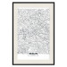 Poster Berlin Map - black and white map of the capital of Germany on a solid background 114405 additionalThumb 18