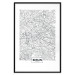 Poster Berlin Map - black and white map of the capital of Germany on a solid background 114405 additionalThumb 17