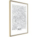 Poster Berlin Map - black and white map of the capital of Germany on a solid background 114405 additionalThumb 6