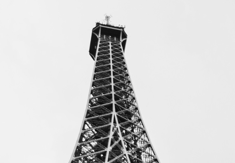 Canvas Paris Icon (1-part) - Black and White Architecture of Eiffel Tower 114905 additionalImage 4
